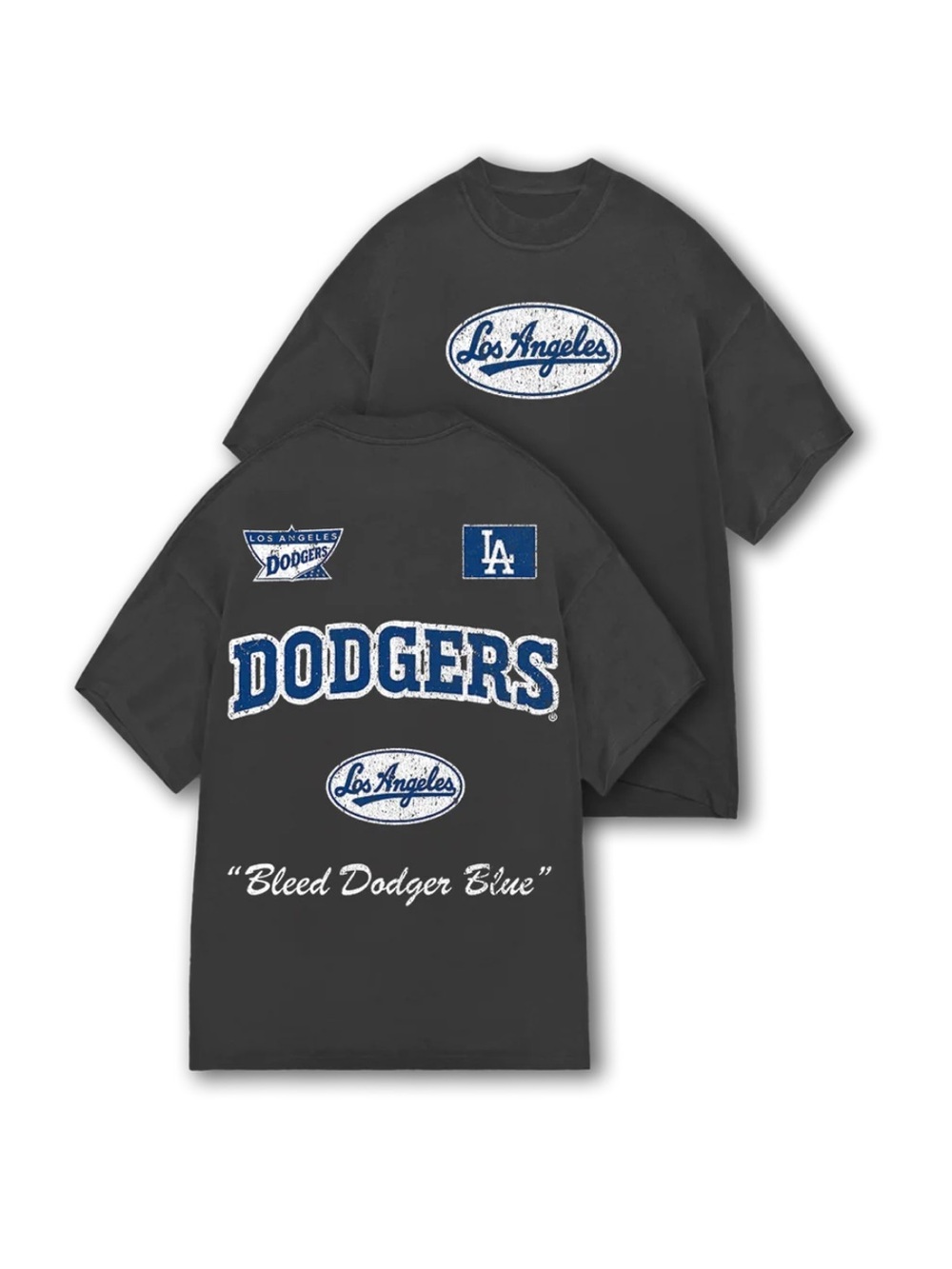 NWT Dodgers Vintage-Style Bleed Blue Tee